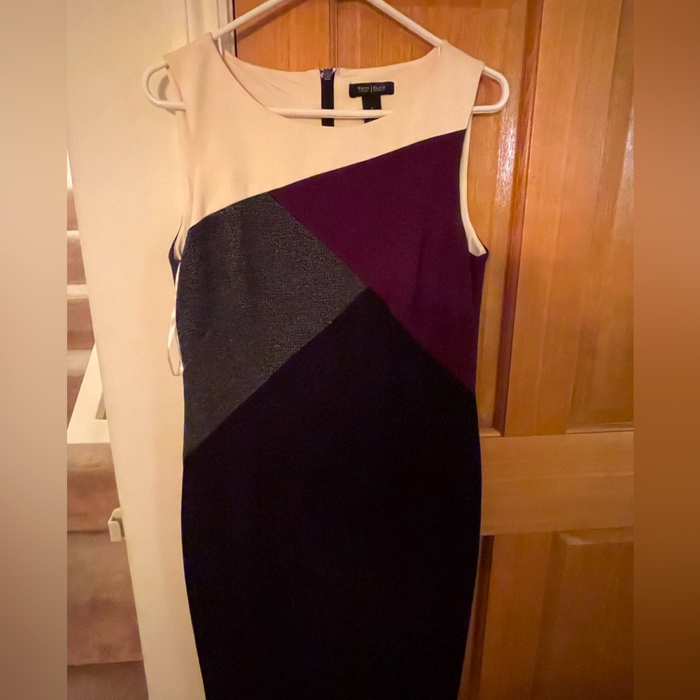 White House Black Market Colorblock Sheath Dress